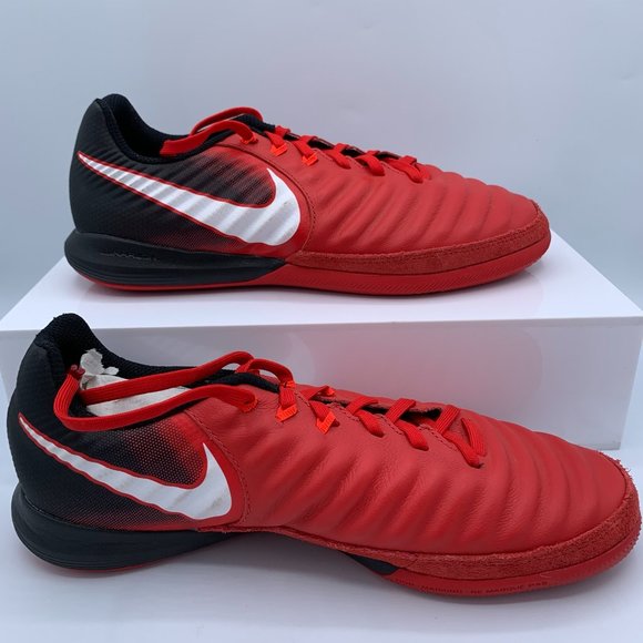 Nike Shoes Mens Nike Tiempo X Indoor Soccer Shoes Size 65 Red Black